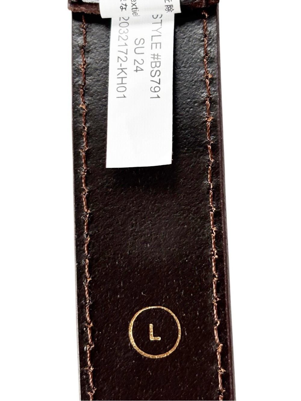 J. Crew Classic Espresso Italian leather women’s croc-embossed belt NWT | Large - Picture 13 of 16